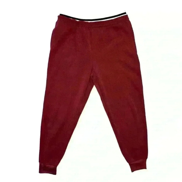 S.O.I Collection Maroon Elastic Waistband Joggers Large - Picture 3 of 8